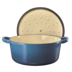 Baccarat Le Connoisseur Cast Iron Round French Oven 29cm 6.3L Dark Blue -Cookware Shop PCP 1036146 2