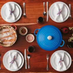 Baccarat Le Connoisseur Cast Iron Round French Oven 29cm 6.3L Dark Blue -Cookware Shop PCP 1036146 4