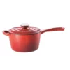 Baccarat Le Connoisseur Cast Iron Saucepan 16cm 1.5L Red -Cookware Shop PCP 1036148