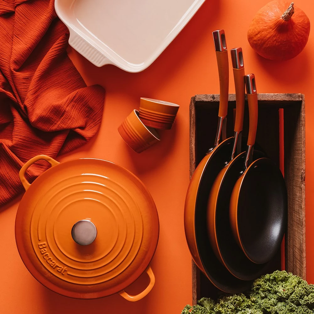 Baccarat Le Connoisseur Non Stick Frypan 26cm Orange 6 Baccarat Le Connoisseur Non Stick Frypan 26cm Orange - Image 4