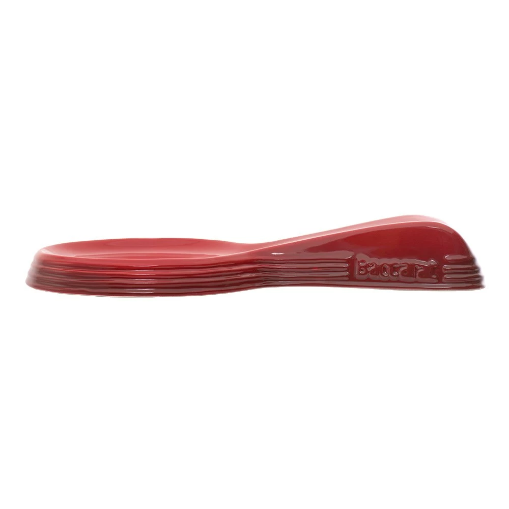 Baccarat Le Connoisseur Dolomite Spoon Rest 25cm Red 4 Baccarat Le Connoisseur Dolomite Spoon Rest 25cm Red - Image 2