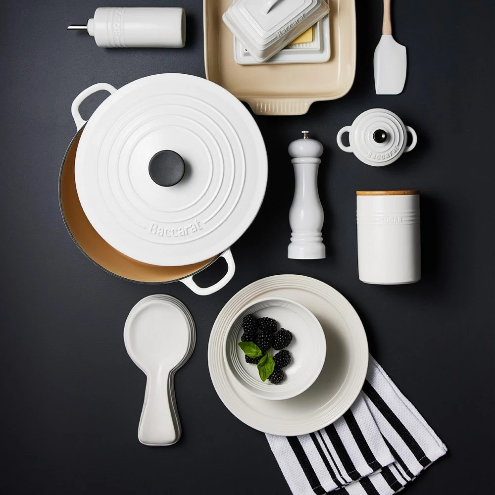 Baccarat Le Connoisseur Dolomite Spoon Rest 25cm White 6 Baccarat Le Connoisseur Dolomite Spoon Rest 25cm White - Image 4