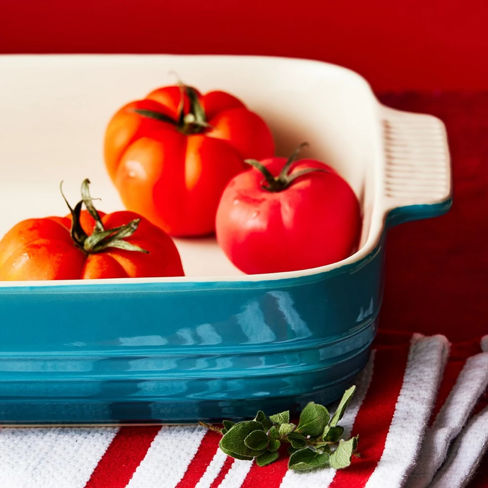 Baccarat Le Connoisseur Stoneware Lasagne Baking Dish 38cm Teal 4 Baccarat Le Connoisseur Stoneware Lasagne Baking Dish 38cm Teal - Image 2