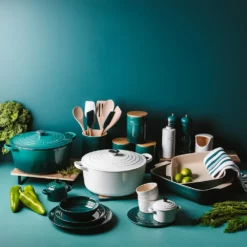 Baccarat Le Connoisseur Stoneware Square Baking Dish 24cm Teal -Cookware Shop PCP 1036343 2