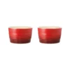 Baccarat Le Connoisseur Set Of 2 Stoneware Ramekin 9cm Red -Cookware Shop PCP 1036344