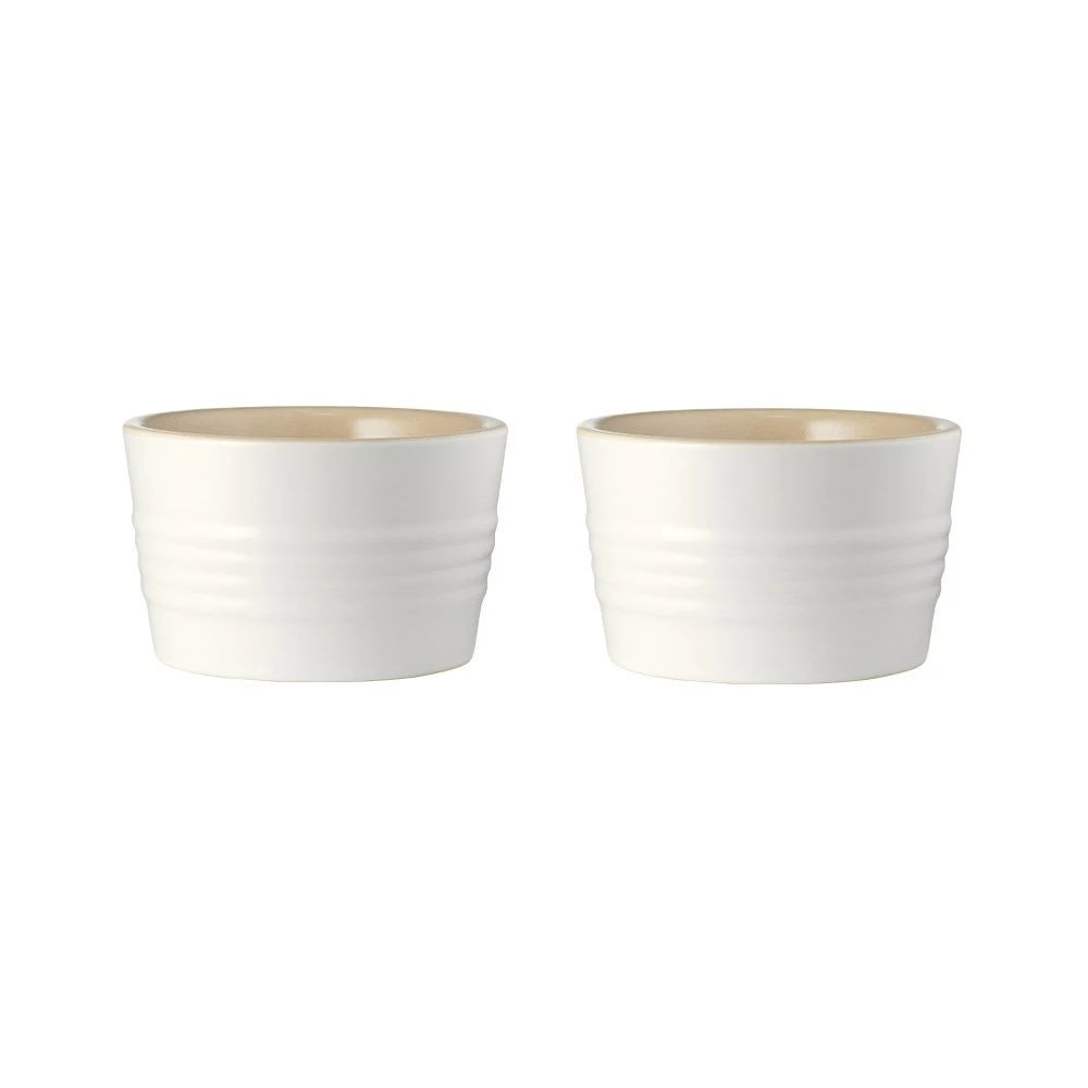 Baccarat Le Connoisseur Set Of 2 Stoneware Ramekin 9cm White 3 Baccarat Le Connoisseur Set Of 2 Stoneware Ramekin 9cm White