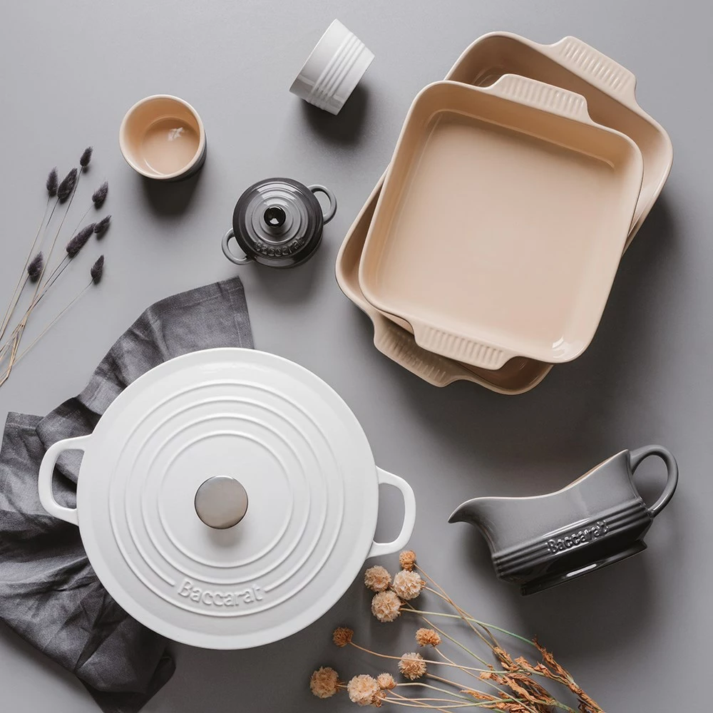 Baccarat Le Connoisseur Set Of 2 Stoneware Ramekin 9cm White 5 Baccarat Le Connoisseur Set Of 2 Stoneware Ramekin 9cm White - Image 3