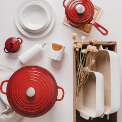 Baccarat Le Connoisseur Stoneware Mini Casserole With Lid 160ml Red -Cookware Shop PCP 1036352 2