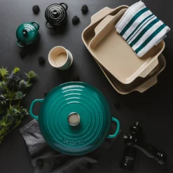 Baccarat Le Connoisseur Stoneware Mini Casserole With Lid 160ml Teal -Cookware Shop PCP 1036356 2