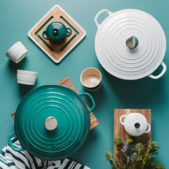 Baccarat Le Connoisseur Stoneware Mini Casserole With Lid 160ml Teal -Cookware Shop PCP 1036356 4