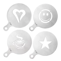 Baccarat Barista Brillante Coffee Stencils Set Of 4