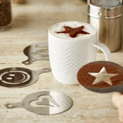 Baccarat Barista Brillante Coffee Stencils Set Of 4 -Cookware Shop PCP 1036419 4