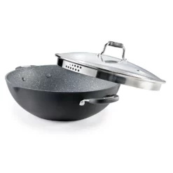 Baccarat Never Eva Stick Wok With Lid 32cm