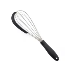 Easy Grips Whisk With Silicone Scraper Black
