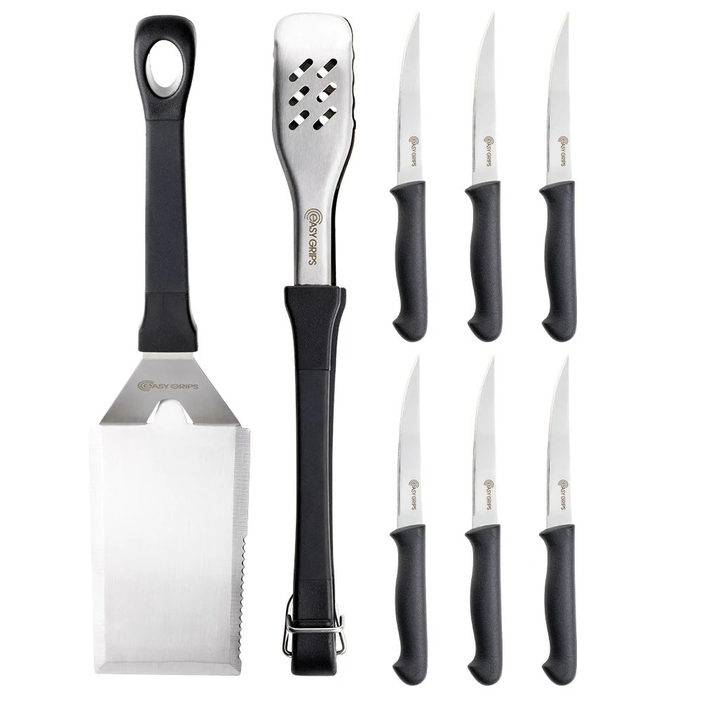 Easy Grips 8 Piece BBQ Set 3 Easy Grips 8 Piece BBQ Set