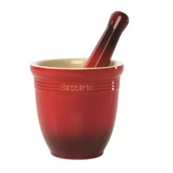 Baccarat Le Connoisseur Mortar & Pestle Red