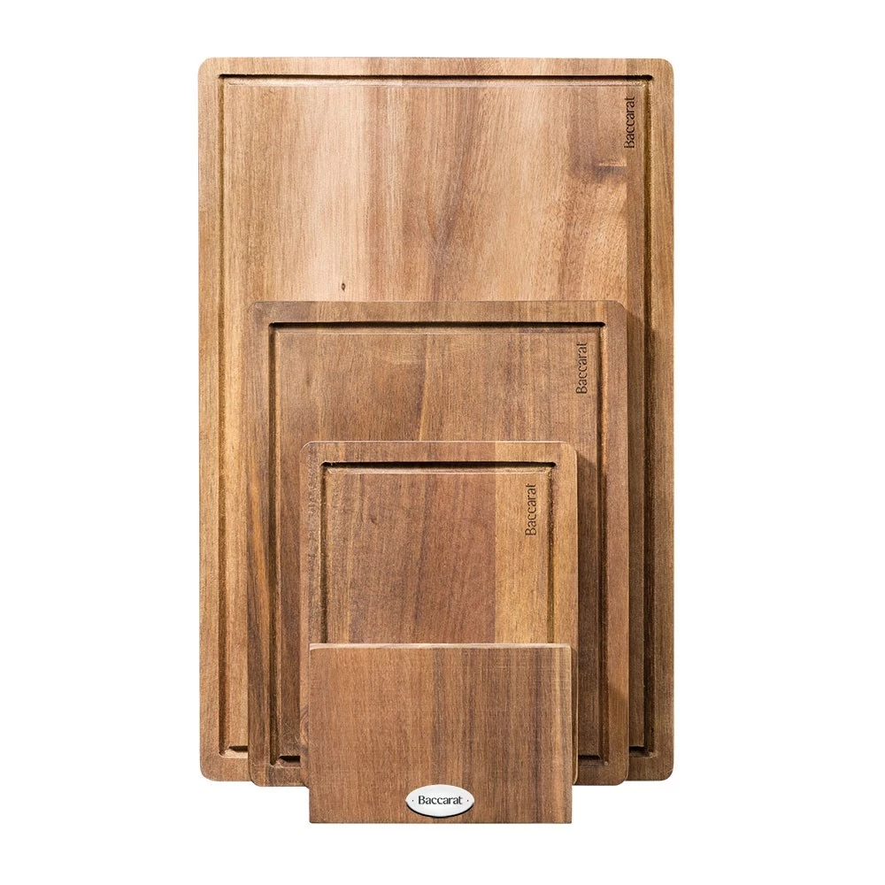 Baccarat Butchers Corner Wooden Board 4 Piece Set 4 Baccarat Butchers Corner Wooden Board 4 Piece Set - Image 2
