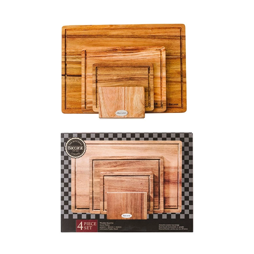 Baccarat Butchers Corner Wooden Board 4 Piece Set 5 Baccarat Butchers Corner Wooden Board 4 Piece Set - Image 3