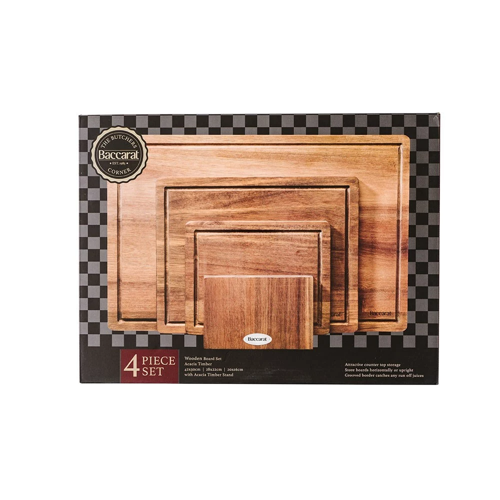 Baccarat Butchers Corner Wooden Board 4 Piece Set 6 Baccarat Butchers Corner Wooden Board 4 Piece Set - Image 4