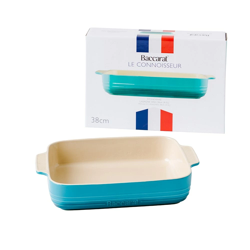 Baccarat Le Connoisseur Stoneware Lasagne Dish 38cm Sea 4 Baccarat Le Connoisseur Stoneware Lasagne Dish 38cm Sea - Image 2