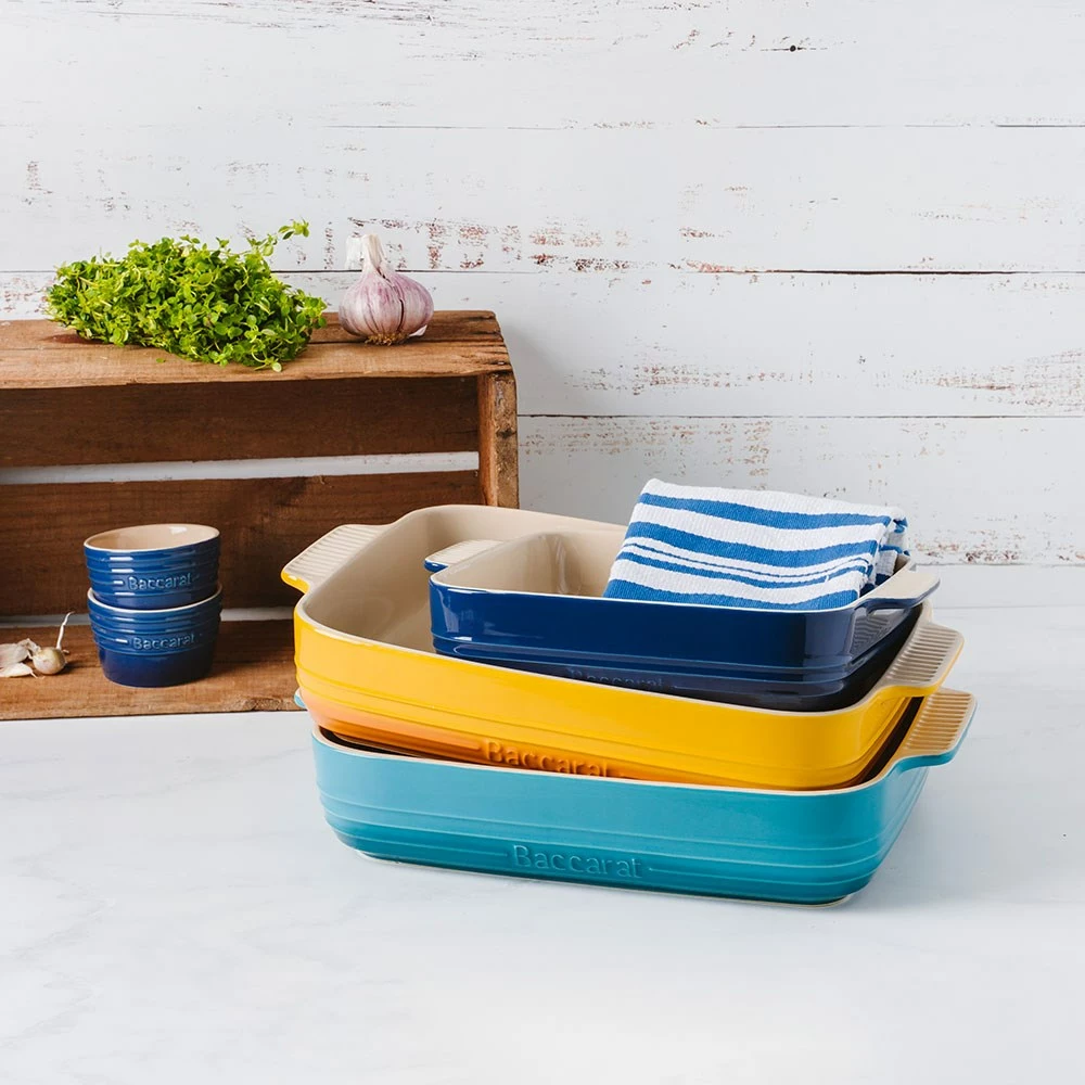 Baccarat Le Connoisseur Stoneware Lasagne Dish 38cm Sea 6 Baccarat Le Connoisseur Stoneware Lasagne Dish 38cm Sea - Image 4