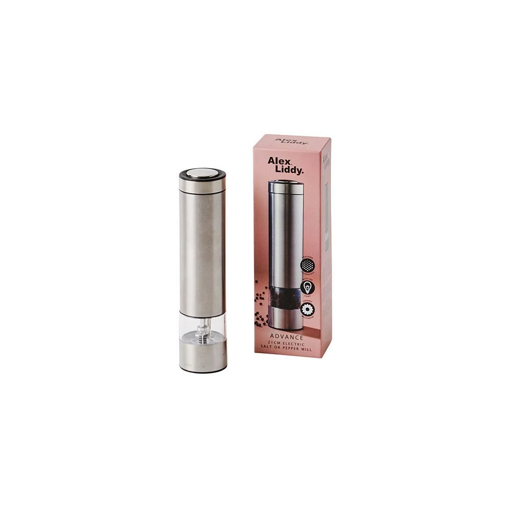 Alex Liddy Advance Salt Or Pepper Electric Mill II 21cm 3 Alex Liddy Advance Salt Or Pepper Electric Mill II 21cm