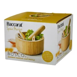 Baccarat Spice Market Bosco Bamboo Mortar & Pestle -Cookware Shop PCP 1040825 4