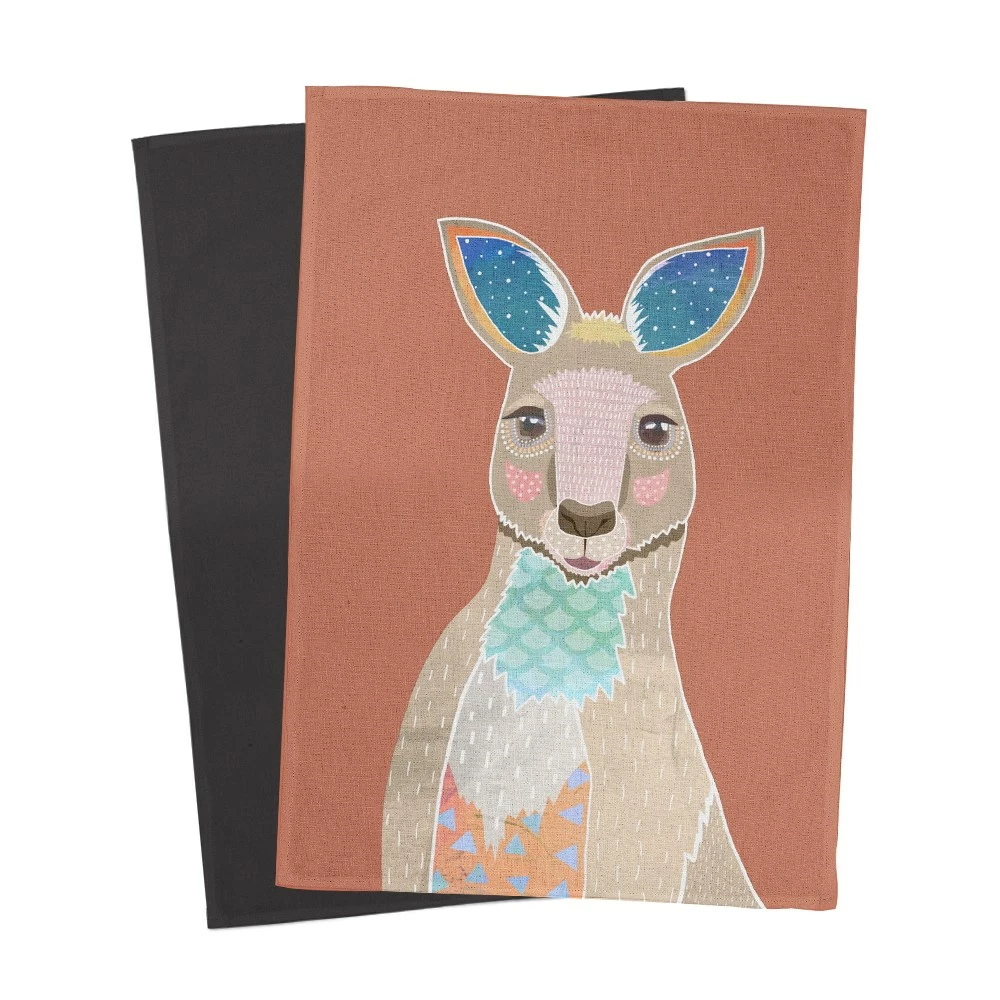 Alex Liddy Frankie B III Teatowel Set Kangaroo 3 Alex Liddy Frankie B III Teatowel Set Kangaroo