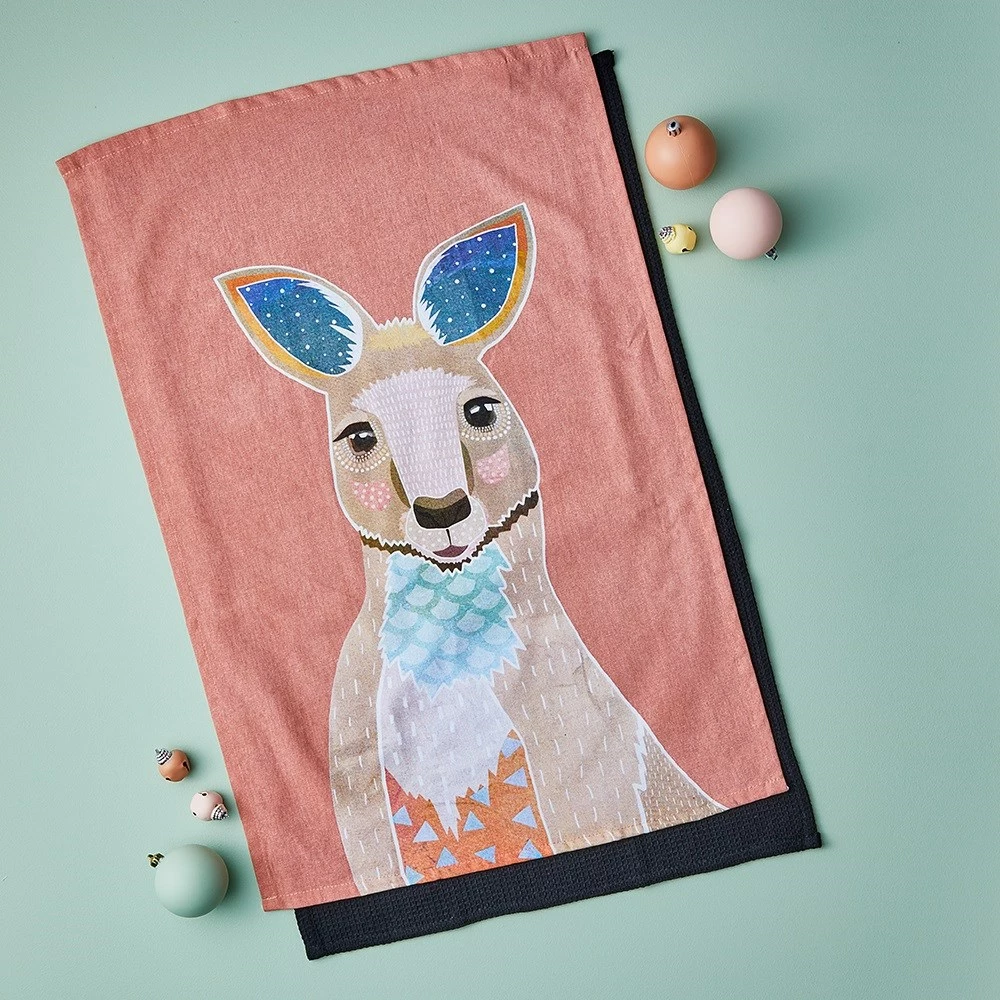 Alex Liddy Frankie B III Teatowel Set Kangaroo 4 Alex Liddy Frankie B III Teatowel Set Kangaroo - Image 2