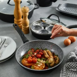 Baccarat STONEX2 10 Piece Ceramic Non-Stick Cookware Set With Egg Poacher -Cookware Shop PCP 1041447 3