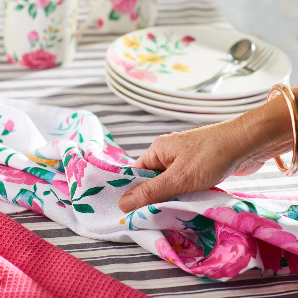 Alex Liddy Fiore Teatowels Set Of 2 Spring 4 Alex Liddy Fiore Teatowels Set Of 2 Spring - Image 2