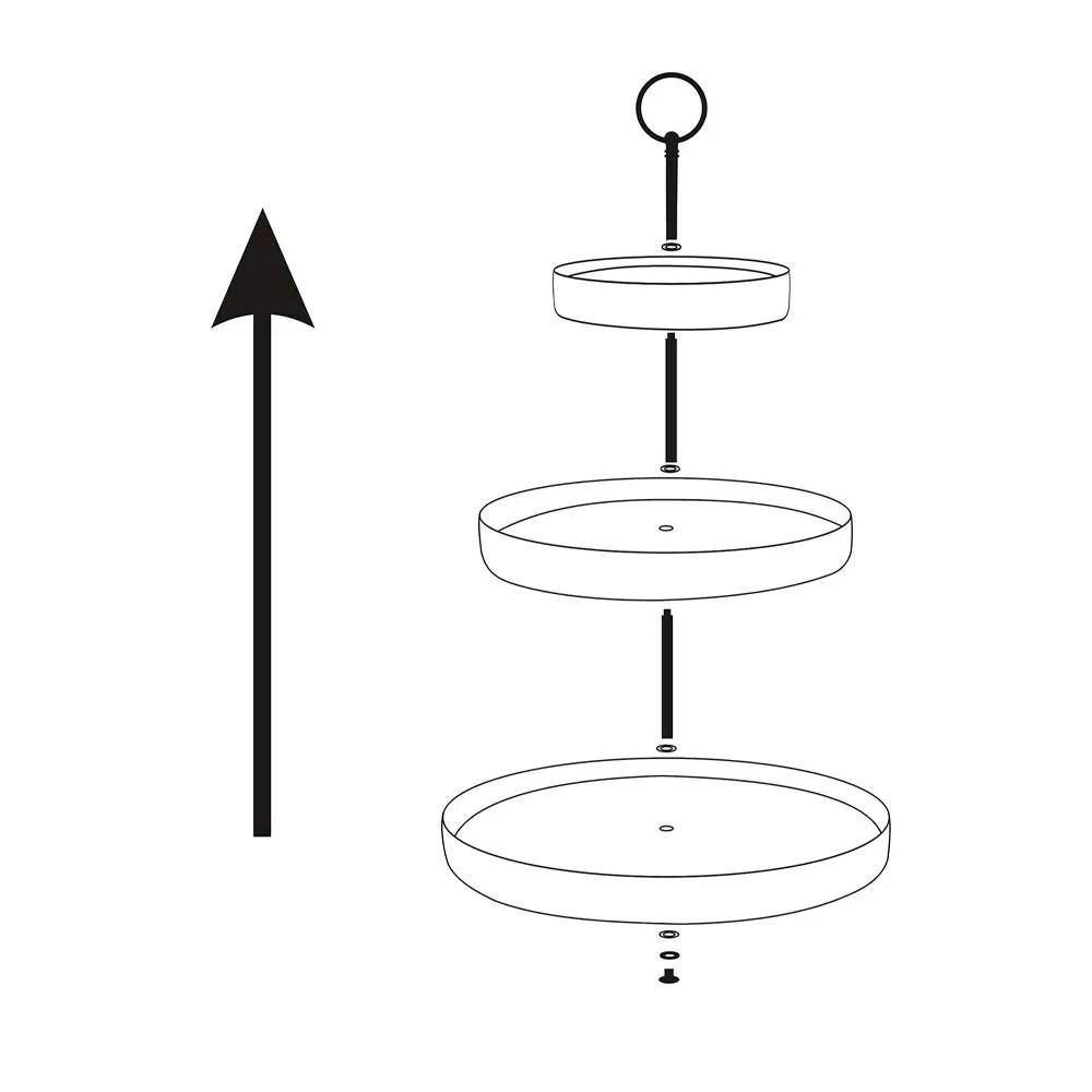 Alex Liddy Harley II 3 Tier Cakestand White 4 Alex Liddy Harley II 3 Tier Cakestand White - Image 2