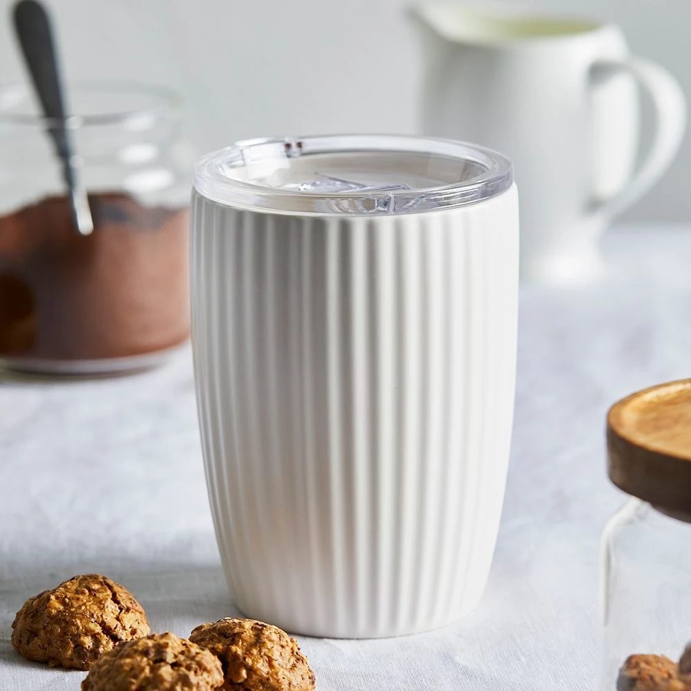 Alex Liddy Harley II Travel Mug 300ml White 4 Alex Liddy Harley II Travel Mug 300ml White - Image 2