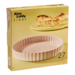 Alex Liddy Fiore Pie Dish 27cm Pink -Cookware Shop PCP 1041921 5