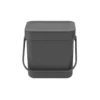 Brabantia Sort & Go Waste Bin 3L Grey 1 Brabantia Sort & Go Waste Bin 3L Grey -Cookware Shop SAH 02015