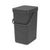 Brabantia Sort & Go Waste Bin 12L Grey