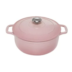 Chasseur Enamelled Cast Iron Round French Oven 20cm/2.5L Cherry Blossom Pink