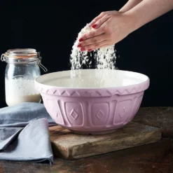 Mason Cash Colour Mix Earthenware Mixing Bowl 29cm/4L Powder Pink -Cookware Shop SAH 28389 3