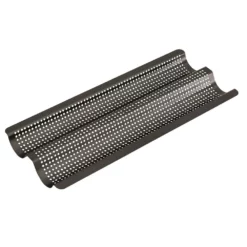 Bakemaster Perfect Crust Non-Stick Baguette Tray 39 X 16 X 2.5cm