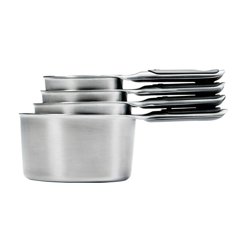 OXO Good Grip 4 Piece Stainless Steel Measuring Cup Set 3 OXO Good Grip 4 Piece Stainless Steel Measuring Cup Set