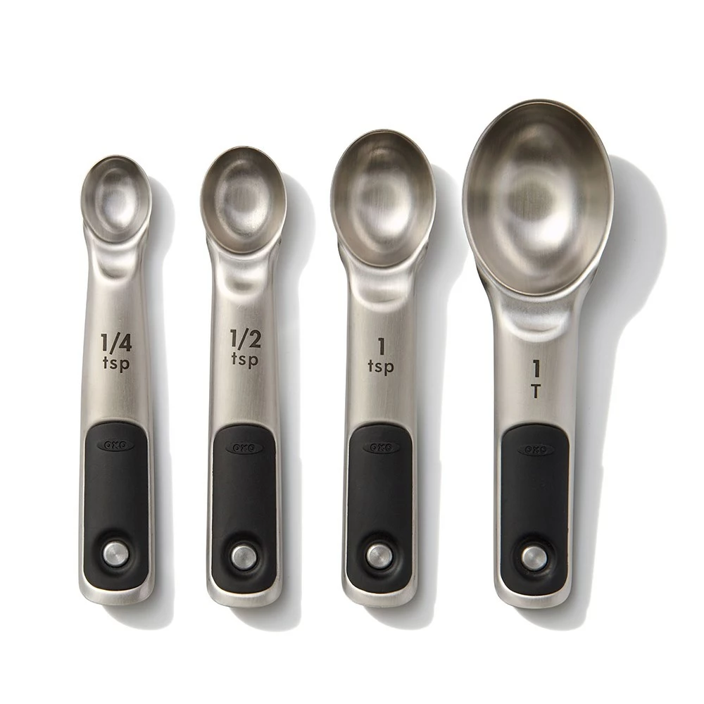 OXO Good Grip 4-Piece Stainless Steel Measuring Spoon Set 4 OXO Good Grip 4-Piece Stainless Steel Measuring Spoon Set - Image 2