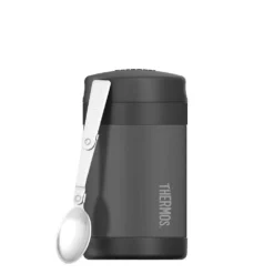 Thermos FUNtainer 470ml Food Jar Stainless Steel Vacuum Insulated Charcoal