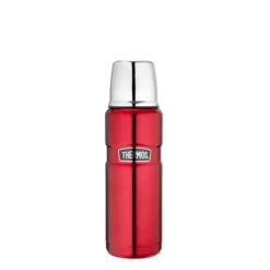 Thermos 470ml Stainless Steel Vacuum Insulated Flask - Red