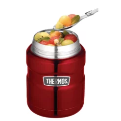 Thermos Stainless King Stainless Steel 470ml Vacuum Insulated Food Jar Red -Cookware Shop THE SK3000RAUS 5