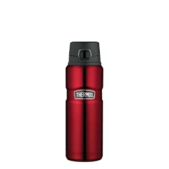 Thermos Stainless King Stainless Steel 710ml Vacuum Insulated Bottle With Flip Lid Red