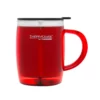 Thermos Stainless Steel Inner, Plastic Outer Desk Mug Red 450ml