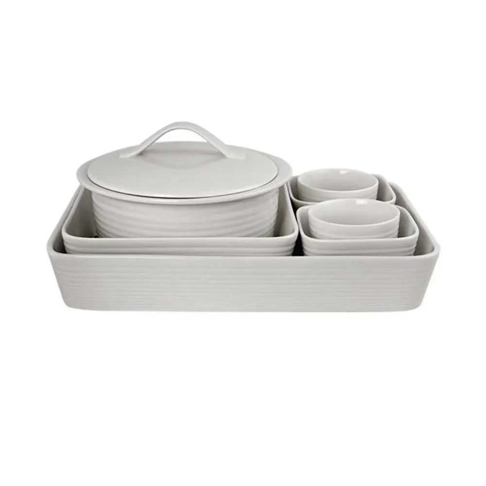 Royal Doulton Gordon Ramsay Maze White 7 Piece Oven Set 3 Royal Doulton Gordon Ramsay Maze White 7 Piece Oven Set