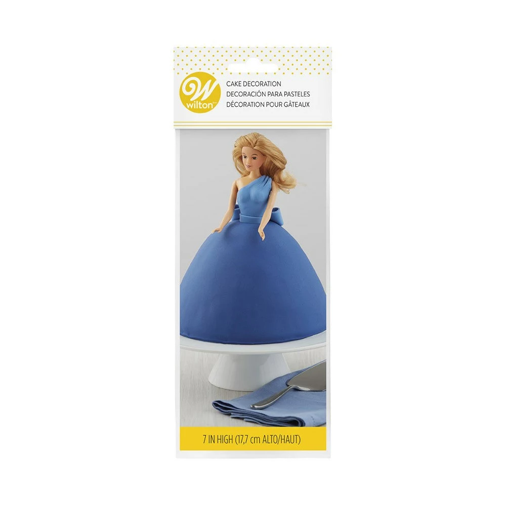 Wilton Plastic Blonde Teen Doll Pick Cake Decorator 4 Wilton Plastic Blonde Teen Doll Pick Cake Decorator - Image 2