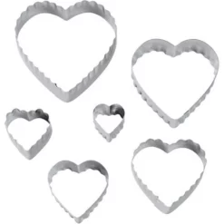 Wilton 6pc Cut-Outs Heart -Cookware Shop ZOR W4172588 2