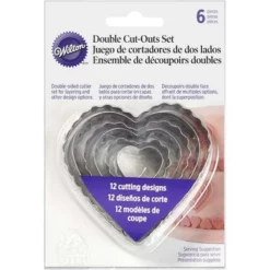 Wilton 6pc Cut-Outs Heart -Cookware Shop ZOR W4172588 3